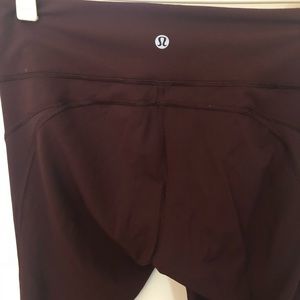 Lululemon burgundy full length legging